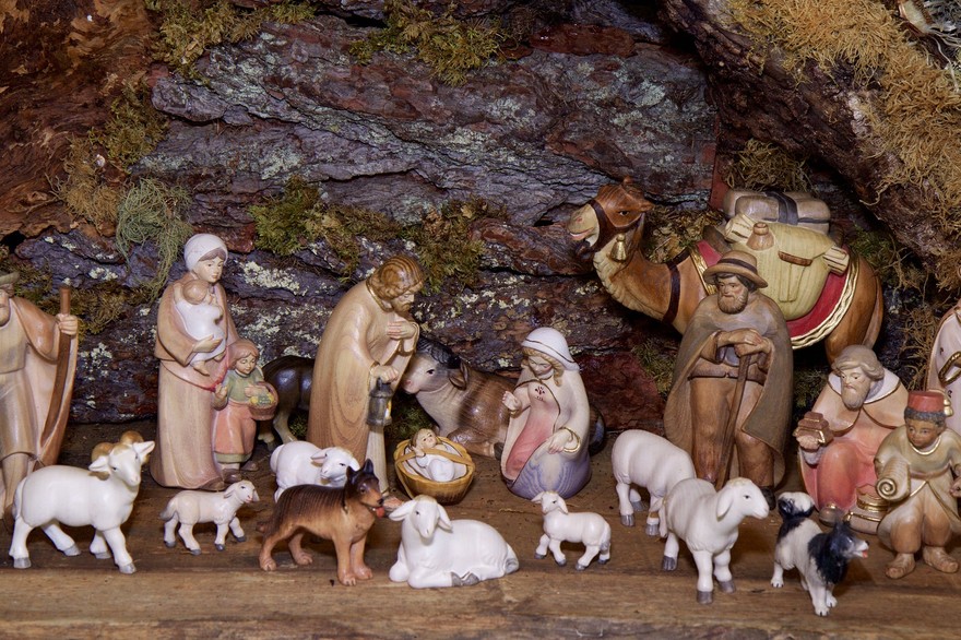 A casa il presepe è l’addobbo più divertente