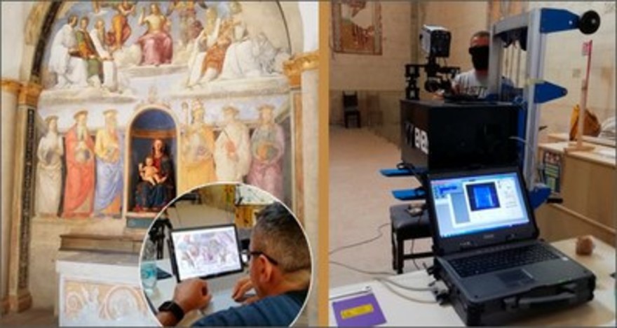 Beni culturali: tecnologie laser per monitorare affreschi Umbria
