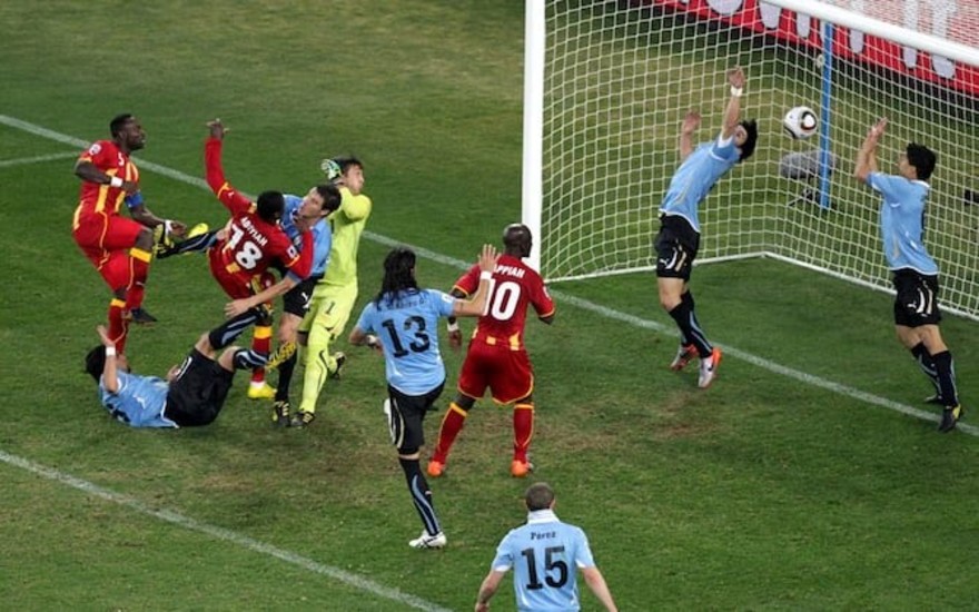 Qatar22: rivive la mano de Dios in Ghana-Uruguay