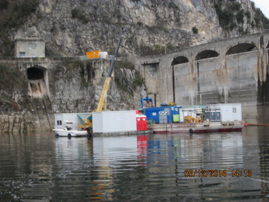 Rifacimento scivolo chiuse collegamento Lago del Salto con il lago del Turano