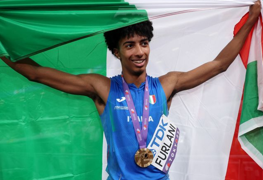 Mattia Furlani oro ai Mondiali di atletica