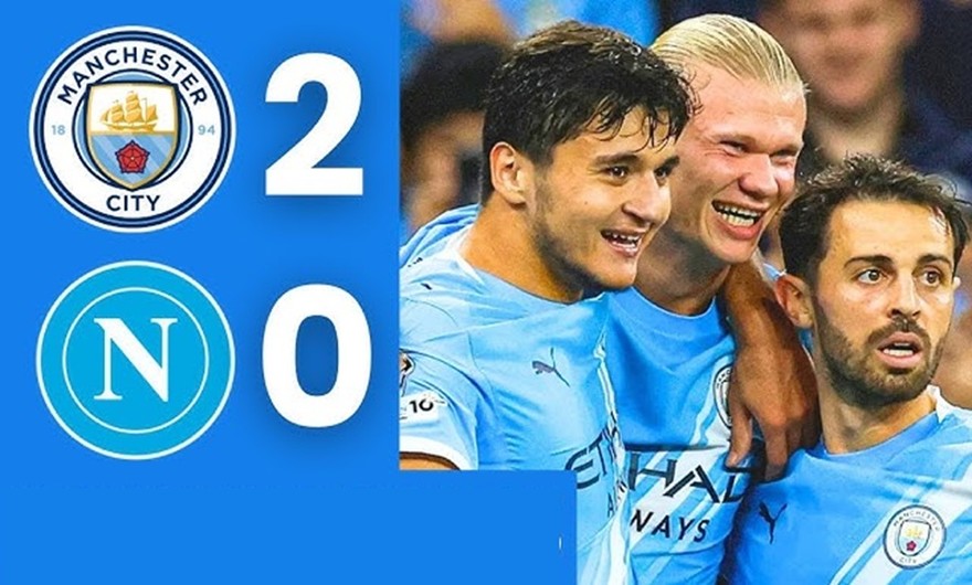 Manchester City-Napoli 2-0: debutto amaro per gli azzurri 